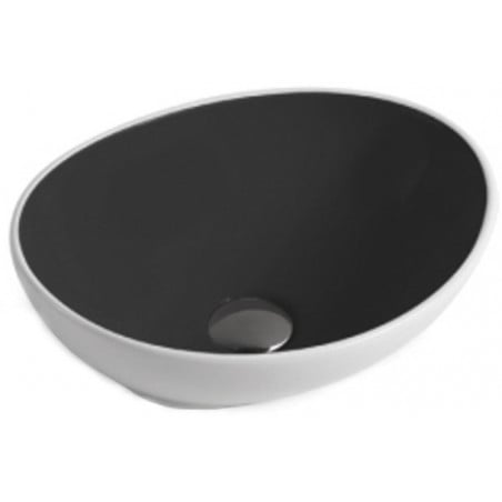 Mexen Elza lavoar deasupra blatului 40 x 33 cm, alb/negru - 21014077