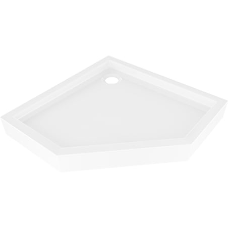Mexen Flow+ cadă de duș pentagonală 80 x 80 cm, alb lucios - 46P108080H