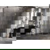 Mexen Lunar L cabină de duș semirotundă balanțabilă dreapta 90 x 70 cm, transparent, auriu periat - 833L-090P-070L-55-00