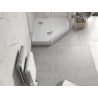 Mexen Flow+ cadă de duș pentagonală 80 x 80 cm, alb lucios - 46P108080H