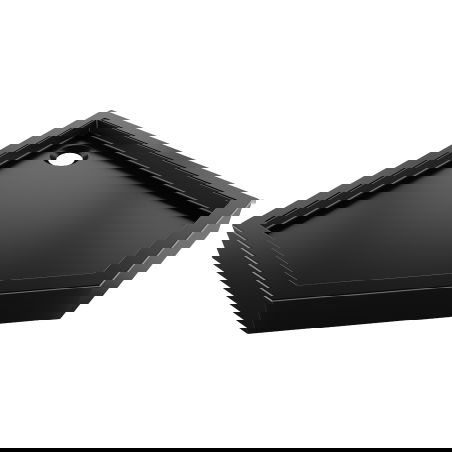 Mexen Flow+ cadă de duș pentagonală 80 x 80 cm, negru mat - 46P708080H