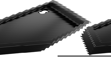 Mexen Flow+ cabina de duș pentagonală 100 x 100 cm, negru mat - 46P701010H