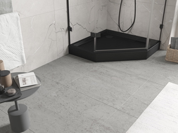 Mexen Flow+ cabina de duș pentagonală 100 x 100 cm, negru mat - 46P701010H