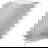 Mexen Lunar L cabină de duș semicirculară pivotantă dreapta 90 x 70 cm, transparent, cupru periat - 833L-090P-070L-65-00