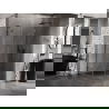 Mexen Lunar L félköríves zuhanykabin jobbos nyíló 100 x 90 cm, átlátszó, gun gray csiszolt - 833L-100P-090L-66-00