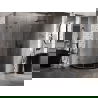 Mexen Lunar L cabină de duș semicirculară rabatabilă dreapta 100 x 90 cm, transparent, gri armat periat - 833L-100P-090L-66-00