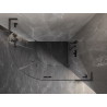 Mexen Lunar L félig kerek nyitható jobbos zuhanykabin 100 x 90 cm, átlátszó, gun gray kefélt - 833L-100P-090L-66-00