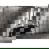 Mexen Lunar L cabină de duș semicirculară cu deschidere dreapta 100 x 90 cm, transparentă, gun metal - 833L-100P-090L-95-00
