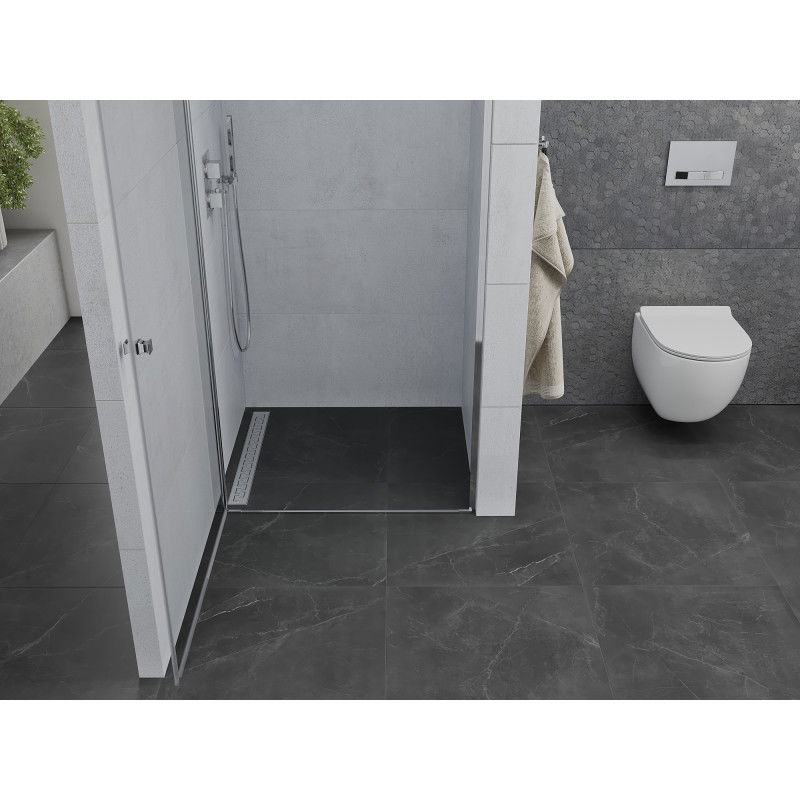 Mexen Pretoria ușă de duș batantă 90 cm, transparentă, crom - 852-090-000-01-00