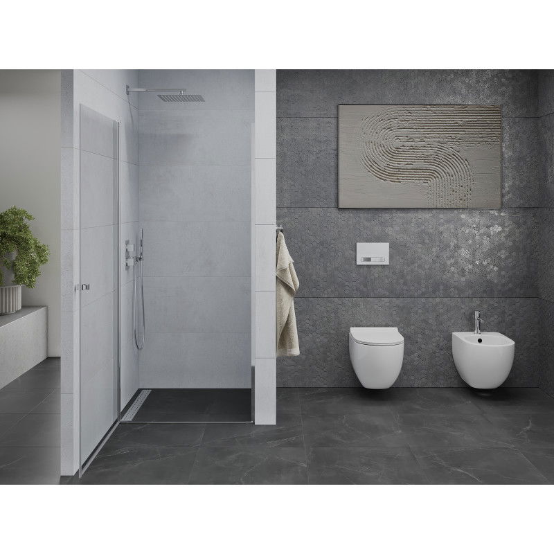 Mexen Pretoria ușă de duș batantă 90 cm, transparentă, crom - 852-090-000-01-00