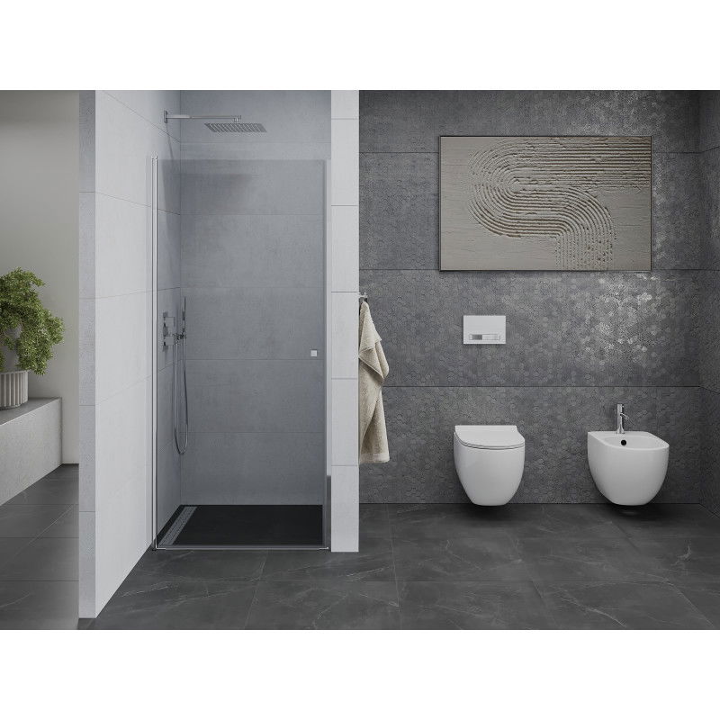 Mexen Pretoria ușă de duș batantă 90 cm, transparentă, crom - 852-090-000-01-00