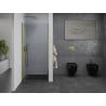 Mexen Pretoria ușă de duș batantă 80 cm, transparentă, aurie - 852-080-000-50-00
