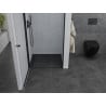 Mexen Pretoria ușă de duș cu deschidere pivotantă 80 cm, transparentă, neagră - 852-080-000-70-00
