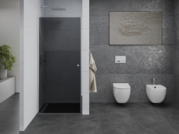 Mexen Pretoria ușă de duș batantă 70 cm, grafit, crom - 852-070-000-01-40