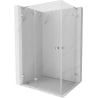 Cabina de duș rabatabilă Mexen Lunar L Duo 120 x 110 cm, transparentă, crom - 834L-120L-110P-01-00