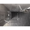 Mexen Lunar Duo cabină de duș cu uși batante 105 x 105 cm, transparentă, albă - 834-105L-105P-20-00