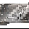 Mexen Lunar Duo cabină de duș cu deschidere batantă 115 x 75 cm, transparent, alb - 834-115L-075P-20-00