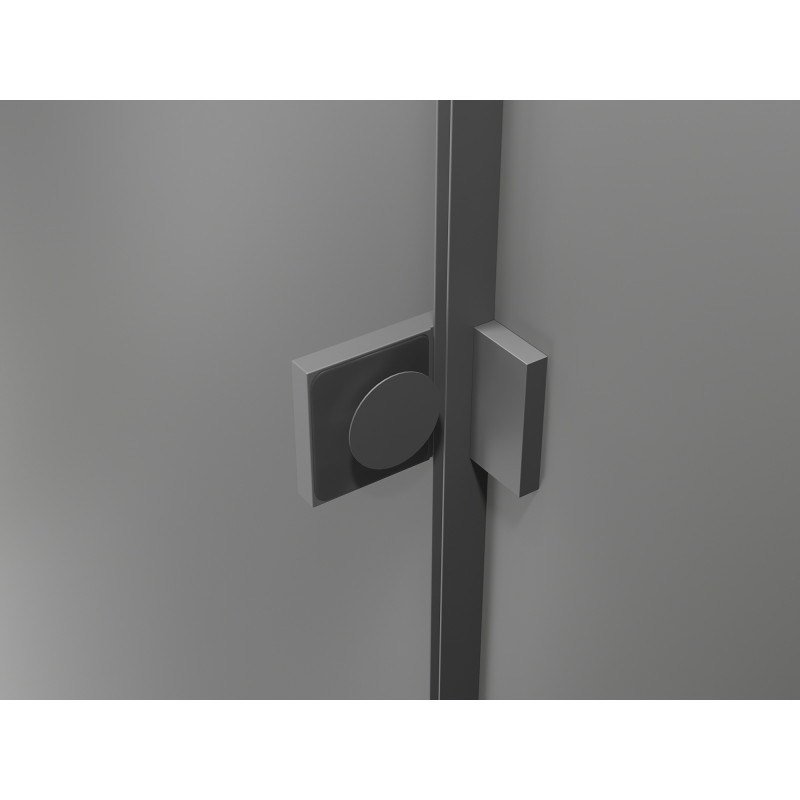 Mexen Lunar cabină de duș pentagonală cu deschidere pe stânga 80 x 90 cm, transparentă, metal armat - 831-080L-090P-95-00-L