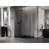 Mexen Lunar ötoldalú zuhanykabin nyíló bal 100 x 80 cm, átlátszó, gun metal - 831-100L-080P-95-00-L
