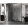 Mexen Lunar ötoldalú, balra nyíló zuhanykabin, 100 x 100 cm, átlátszó, gun metal - 831-100L-100P-95-00-L
