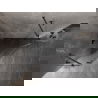 Mexen Lunar cabină de duș pentagonală batantă stânga 100 x 100 cm, transparent, gun metal - 831-100L-100P-95-00-L