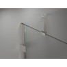 Mexen Lunar ötoldalú zuhanykabin balra nyíló 80 x 90 cm, átlátszó, csiszolt nikkel - 831-080L-090P-97-00-L