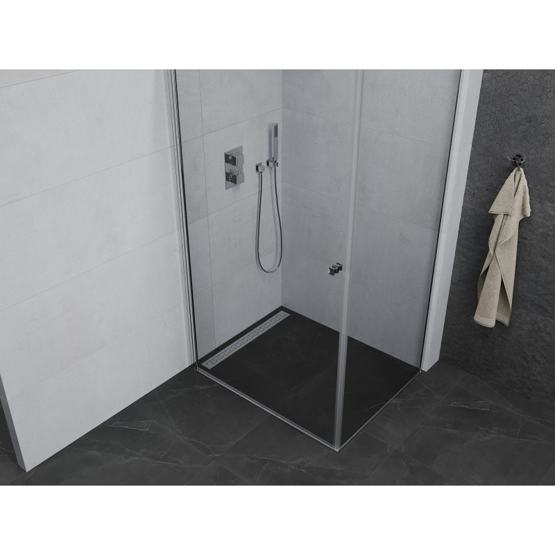 Mexen Pretoria nyíló zuhanyfülke 85 x 80 cm, átlátszó, króm - 852-085-080-01-00