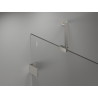 Mexen Lunar cabina de duș pentagonală batantă stânga 100 x 80 cm, transparent, nichel periat - 831-100L-080P-97-00-L