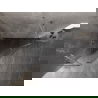 Mexen Lunar cabină de duș pentagonală cu ușă balansieră stânga 100 x 100 cm, transparentă, nichel periat - 831-100L-100P-97-00-L