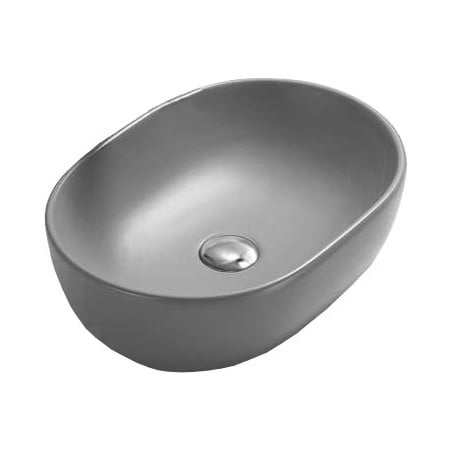 Mexen Viki chiuvetă pe blat 48 x 35 cm, Gri deschis mat - 21054861
