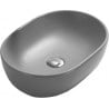 Mexen Viki lavoar pe blat 48 x 35 cm, gri deschis mat - 21054861