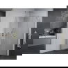 Mexen Pretoria cabină de duș cu balamale 95 x 120 cm, transparent, Crom - 852-095-120-01-00