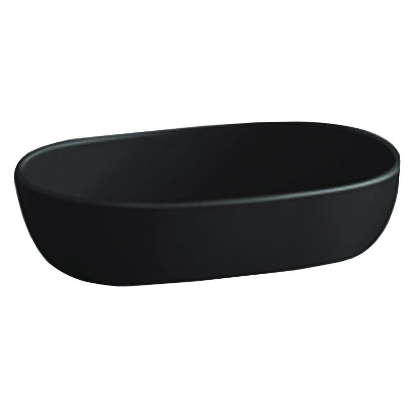 Mexen Viki chiuvetă pe blat 59 x 40 cm, negru lucios - 21056070