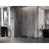 Mexen Lunar Duo cabină de duș cu deschidere stânga 115 x 105 cm, transparent, aur roz - 834-115L-105P-60-00