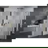 Mexen Pretoria cabină de duș cu balamale 70 x 120 cm, transparent, Neagră - 852-070-120-70-00