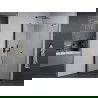 Mexen Pretoria cabină de duș cu balamale 70 x 120 cm, transparent, Neagră - 852-070-120-70-00