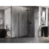 Mexen Lunar ötszögletű jobboldali zuhanykabin 100 x 100 cm átlátszó, gun gray csiszolt - 831-100P-100L-66-00-P