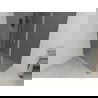 Mexen Roma cabină de duș cu balamale 70 x 100 cm, Grafit, Crom + cadă de duș Flat, Albă - 854-070-100-01-40-4010