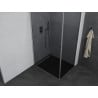 Mexen Pretoria cabină de duș pivotantă 80 x 90 cm, grafit, crom - 852-080-090-01-40