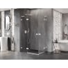 Mexen Lunar L Duo cabină de duș cu uși rabatabile 105 x 90 cm, transparentă, albă - 834L-105L-090P-20-00