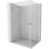 Mexen Lunar L Duo cabină de duș cu ușă batantă stânga 100 x 90 cm, transparent, auriu - 834L-100L-090P-50-00