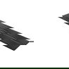 Mexen Toro mască pentru duș 100-120 cm, negru - 43910070