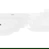 Mexen Oval Slim cadă de baie freestanding de perete 170 x 80 cm, albă, preaplin crom - 52661708000-01