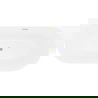 Mexen Oval Slim cadă de baie independentă în apropiere de perete 170 x 80 cm, albă, preaplin auriu periat - 52661708000-55