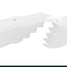 Mexen Oval Slim cadă de baie independentă în apropiere de perete 170 x 80 cm, albă, preaplin auriu periat - 52661708000-55