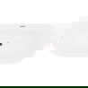 Mexen Oval Slim cadă de baie freestanding aproape de perete 170 x 80 cm, albă, preaplin aur roz - 52661708000-60
