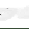 Mexen Oval Slim cadă de baie independentă montată pe perete 170 x 80 cm, albă, preaplin negru - 52661708000-70