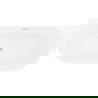 Mexen Oval Slim cadă independentă montată pe perete 170 x 80 cm, albă, preaplin nichel periat - 52661708000-97
