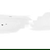 Mexen Dora cadă freestanding 150 x 75 cm, albă/neagră, preaplin crom - 52071507575-01