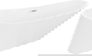 Mexen Dora cada independentă 160 x 75 cm, albă, preaplin crom - 52071607500-01